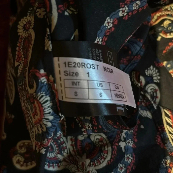 ba&sh Cassi Paisley Printed Mini Skirt Sz Small New - Picture 15 of 16